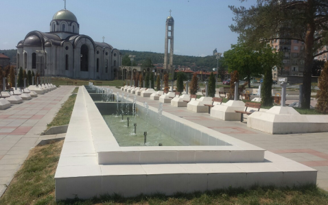 Construction of Sveti Douh Park in Montana City